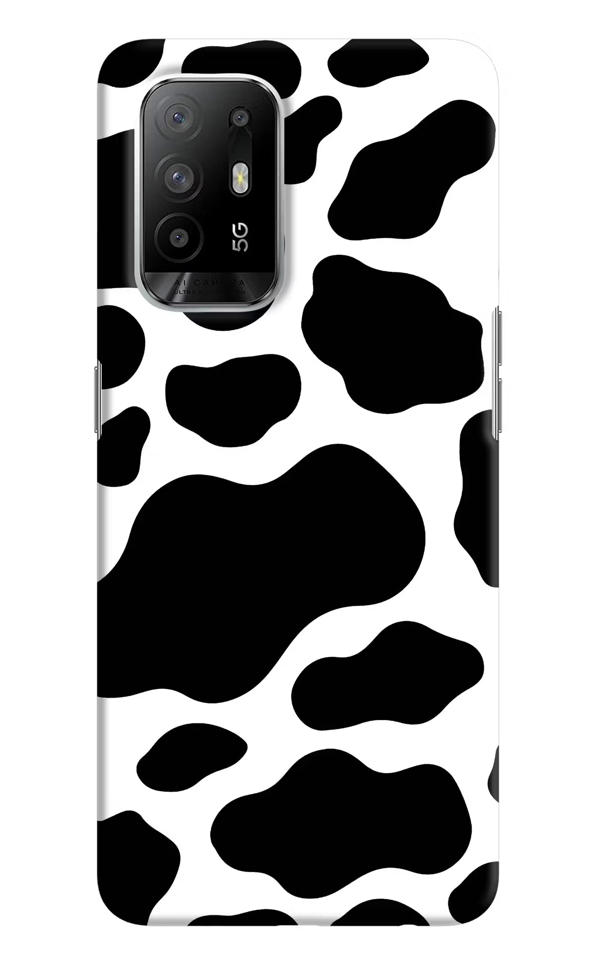 Cow Spots Oppo F19 Pro+ Hard Case Back Cover by Casekaro