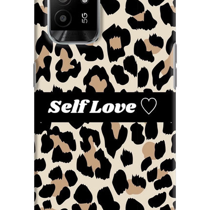 Leopard Print Self Love Oppo F19 Pro+ Hard Case Back Cover by Casekaro