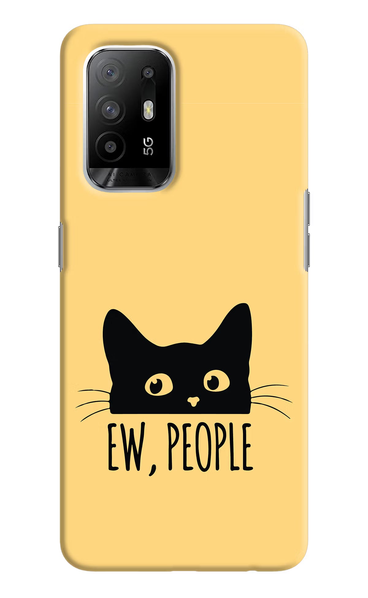 Ew People Catitude Oppo F19 Pro+ Hard Case Back Cover by Casekaro
