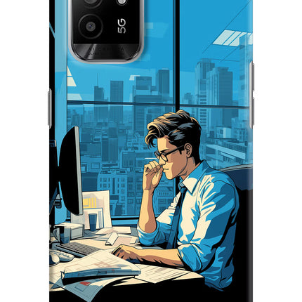 Focused Hustler (AI Generated) Oppo F19 Pro+ Hard Case Back Cover by Casekaro
