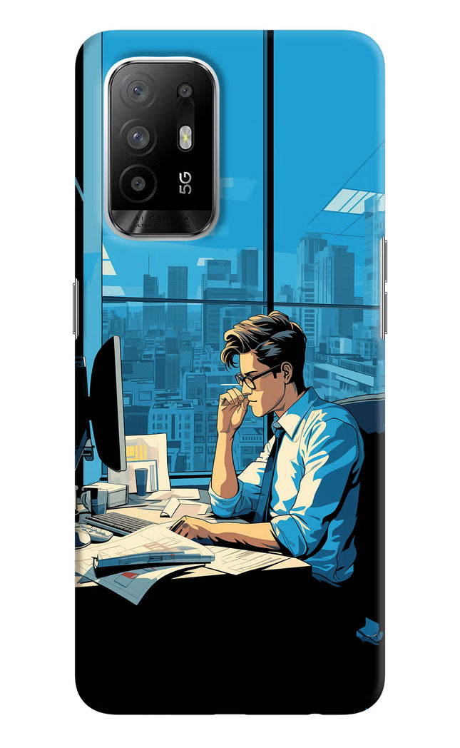 Focused Hustler (AI Generated) Oppo F19 Pro+ Hard Case Back Cover by Casekaro