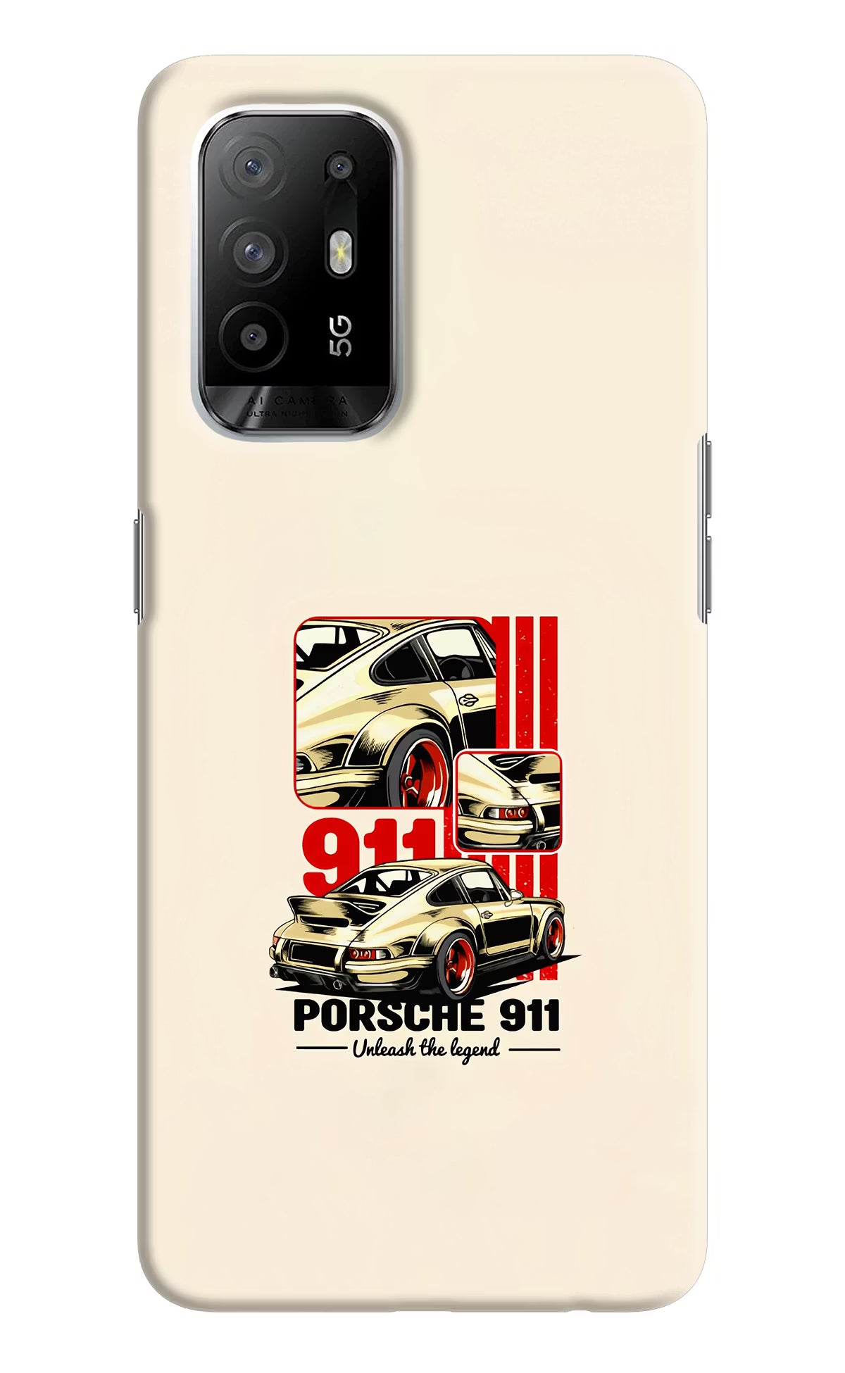Classic Porsche 911 Oppo F19 Pro+ Hard Case Back Cover by Casekaro