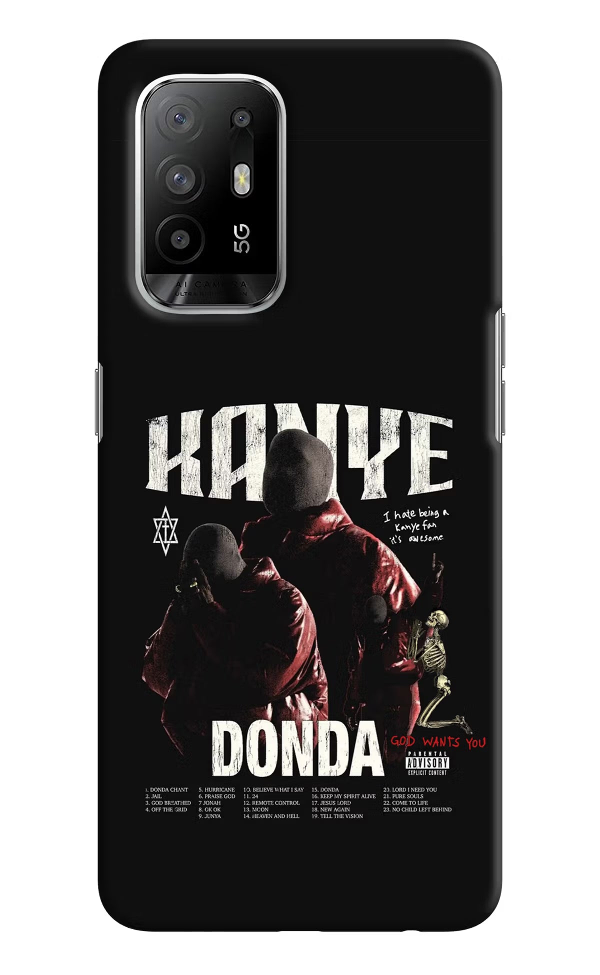 Donda Kanye West Oppo F19 Pro+ Hard Case Back Cover by Casekaro