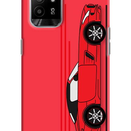 Red Velocity Oppo F19 Pro+ Hard Case Back Cover by Casekaro