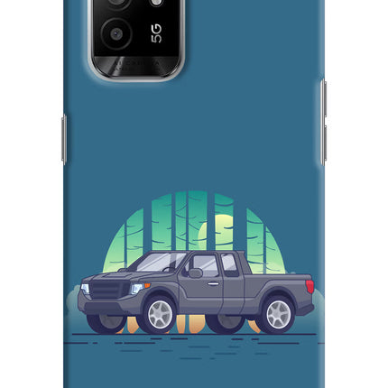 Retro Garage Vibe Oppo F19 Pro+ Hard Case Back Cover by Casekaro
