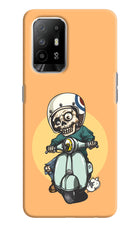 Undead Biker Oppo F19 Pro+ Hard Case Back Cover by Casekaro