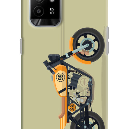 Vertical Speedster Oppo F19 Pro+ Hard Case Back Cover by Casekaro