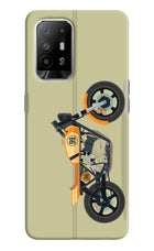 Vertical Speedster Oppo F19 Pro+ Hard Case Back Cover by Casekaro