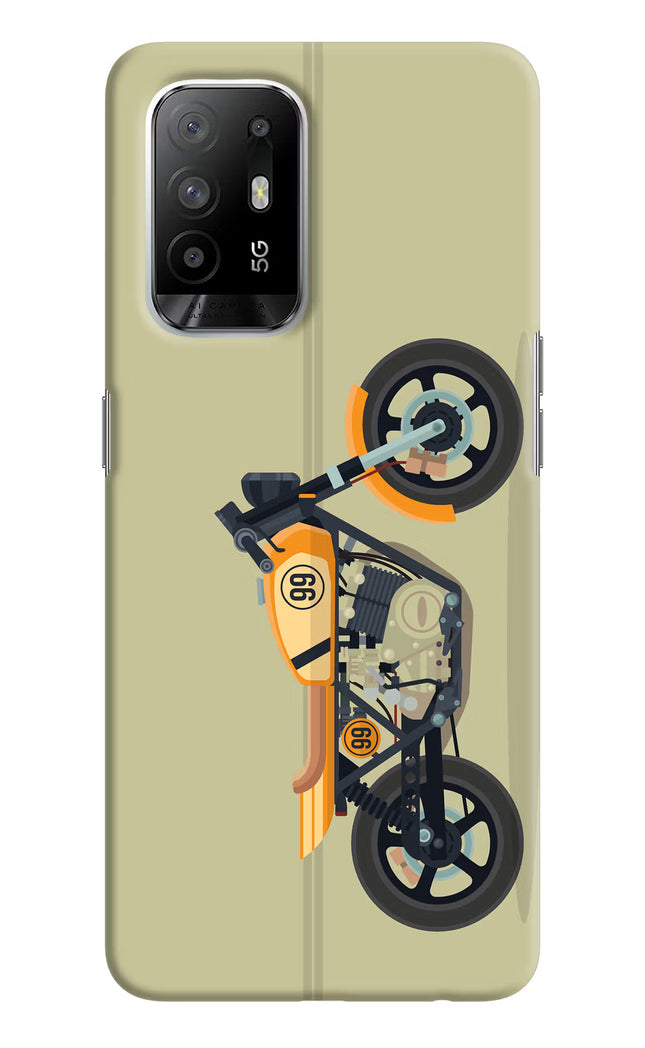 Vertical Speedster Oppo F19 Pro+ Hard Case Back Cover by Casekaro