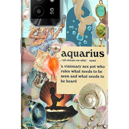 Aquarius Zodiac Oppo F19 Pro+ Hard Case Back Cover by Casekaro