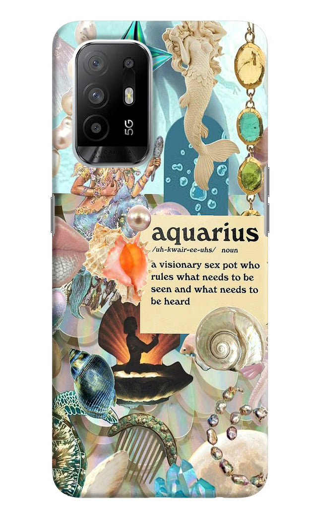 Aquarius Zodiac Oppo F19 Pro+ Hard Case Back Cover by Casekaro