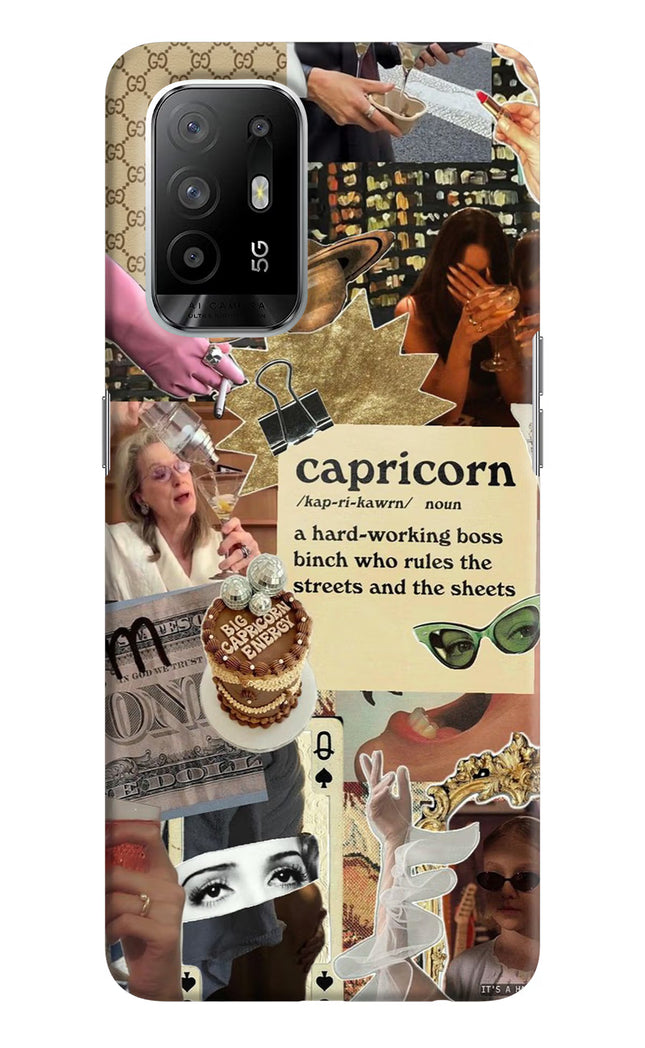 Capricorn Zodiac Oppo F19 Pro+ Hard Case Back Cover by Casekaro