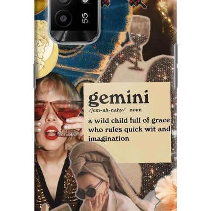 Gemini Zodiac Oppo F19 Pro+ Hard Case Back Cover by Casekaro