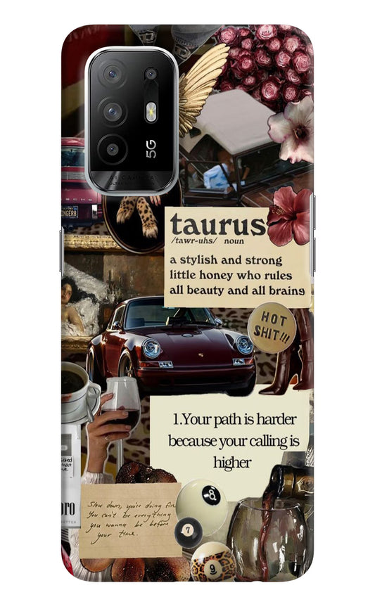 Taurus Zodiac Oppo F19 Pro+ Hard Case Back Cover by Casekaro