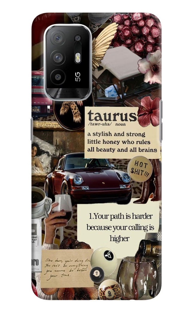 Taurus Zodiac Oppo F19 Pro+ Hard Case Back Cover by Casekaro