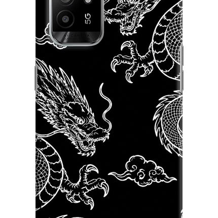 Twin Dragons Oppo F19 Pro+ Hard Case Back Cover by Casekaro