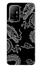 Twin Dragons Oppo F19 Pro+ Hard Case Back Cover by Casekaro