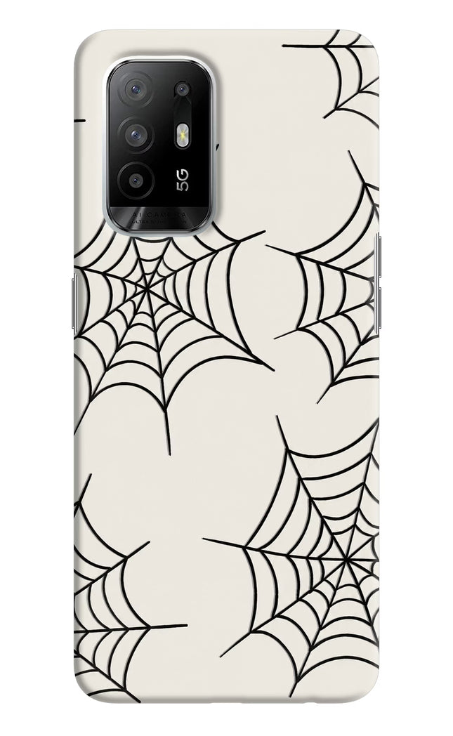 Spider Web Oppo F19 Pro+ Hard Case Back Cover by Casekaro