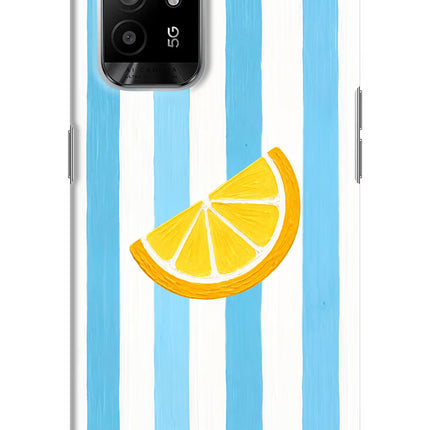 Summer Lemon Oppo F19 Pro+ Hard Case Back Cover by Casekaro