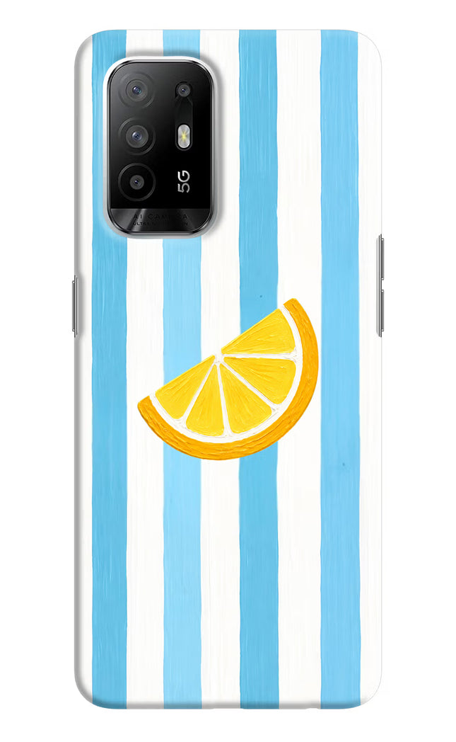 Summer Lemon Oppo F19 Pro+ Hard Case Back Cover by Casekaro