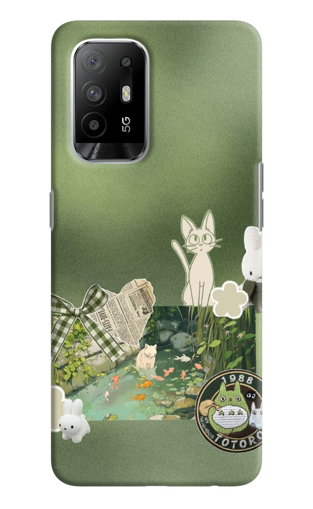 Aesthetic anime Oppo F19 Pro+ Hard Case Back Cover by Casekaro