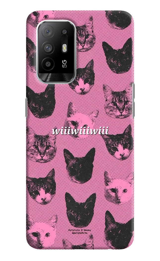 Pink Cats Oppo F19 Pro+ Hard Case Back Cover by Casekaro