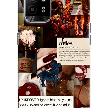 Zodiac Aries Oppo F19 Pro+ Hard Case Back Cover by Casekaro