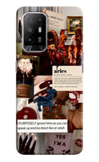 Zodiac Aries Oppo F19 Pro+ Hard Case Back Cover by Casekaro