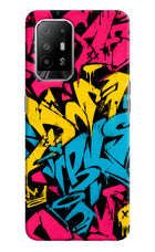 Graffiti Vibe Oppo F19 Pro+ Hard Case Back Cover by Casekaro