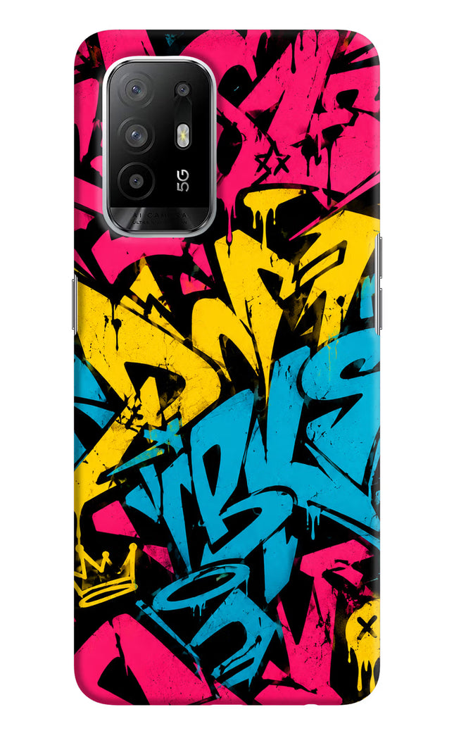 Graffiti Vibe Oppo F19 Pro+ Hard Case Back Cover by Casekaro