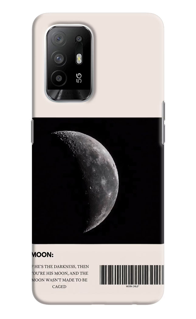 Moon Phase Oppo F19 Pro+ Hard Case Back Cover by Casekaro