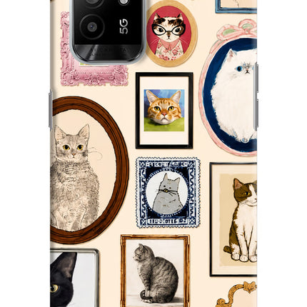 Mirror Cats Oppo F19 Pro+ Hard Case Back Cover by Casekaro