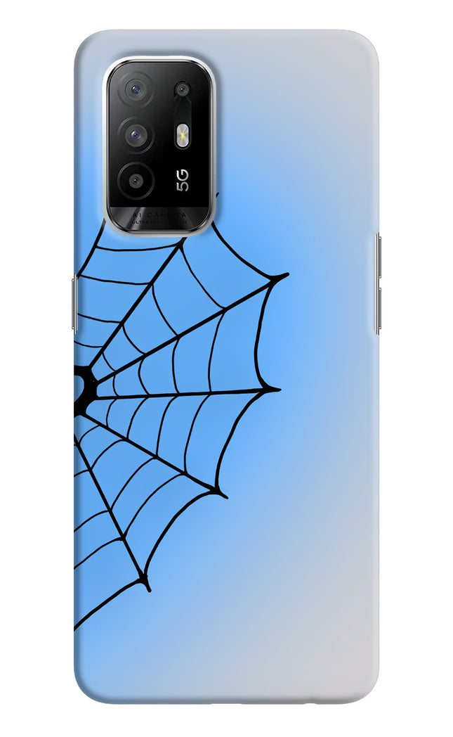 Blue Web Oppo F19 Pro+ Hard Case Back Cover by Casekaro