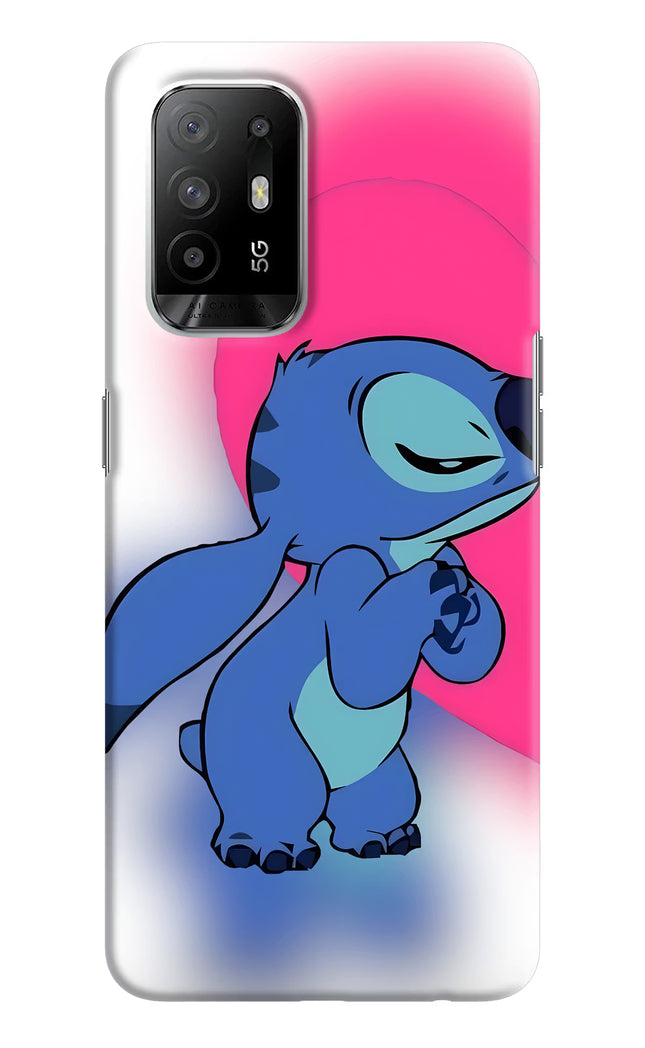 Stitch Hug Oppo F19 Pro+ Hard Case Back Cover by Casekaro