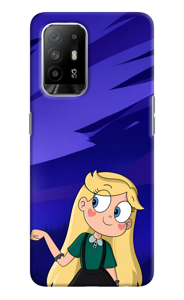 Star Glow Oppo F19 Pro+ Hard Case Back Cover by Casekaro