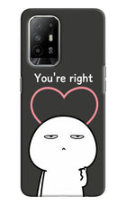 You're Right Oppo F19 Pro+ Hard Case Back Cover by Casekaro