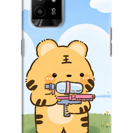 Tiger Treat Oppo F19 Pro+ Hard Case Back Cover by Casekaro