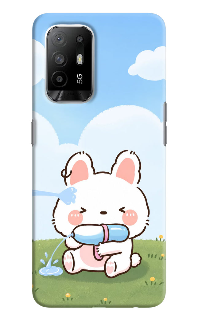 Bunny Treat Oppo F19 Pro+ Hard Case Back Cover by Casekaro