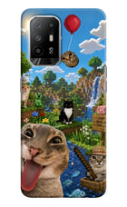 Minecraft Cat Chaos Oppo F19 Pro+ Hard Case Back Cover by Casekaro