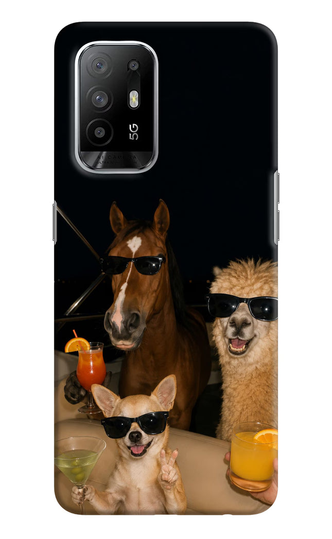Party Squad Oppo F19 Pro+ Hard Case Back Cover by Casekaro