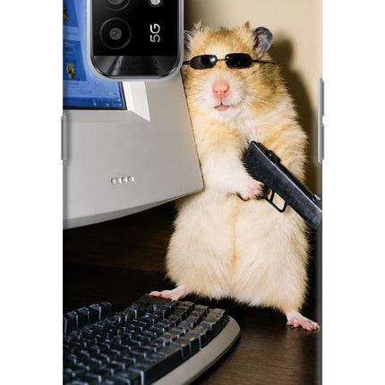 Hacker Hamster Oppo F19 Pro+ Hard Case Back Cover by Casekaro