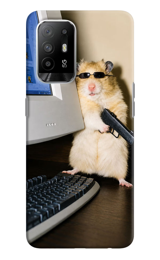 Hacker Hamster Oppo F19 Pro+ Hard Case Back Cover by Casekaro