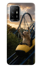 Rollercoaster Dog Oppo F19 Pro+ Hard Case Back Cover by Casekaro