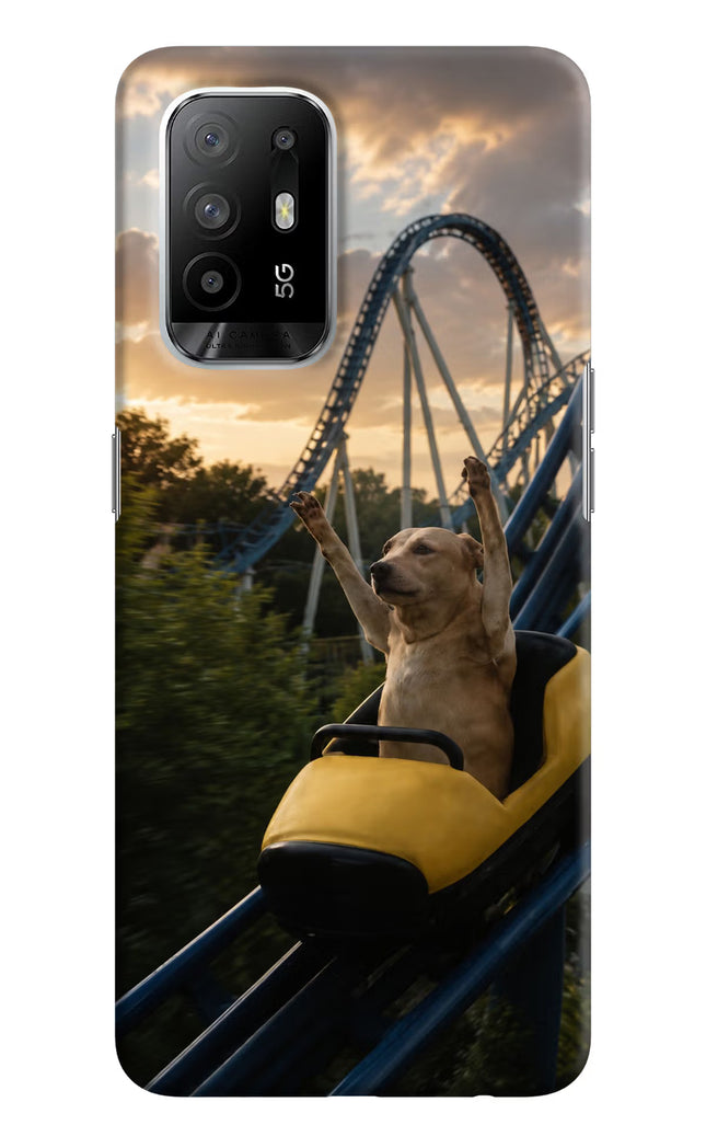 Rollercoaster Dog Oppo F19 Pro+ Hard Case Back Cover by Casekaro