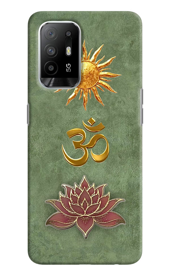 Om & Lotus Oppo F19 Pro+ Back Cover