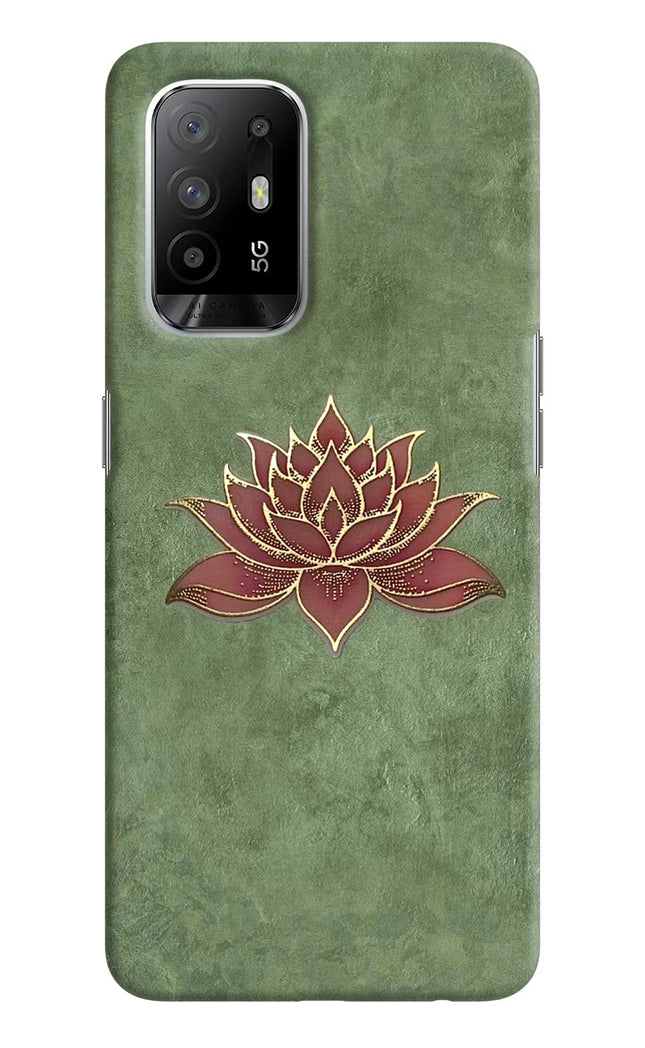 Lotus Grace Oppo F19 Pro+ Hard Case Back Cover by Casekaro