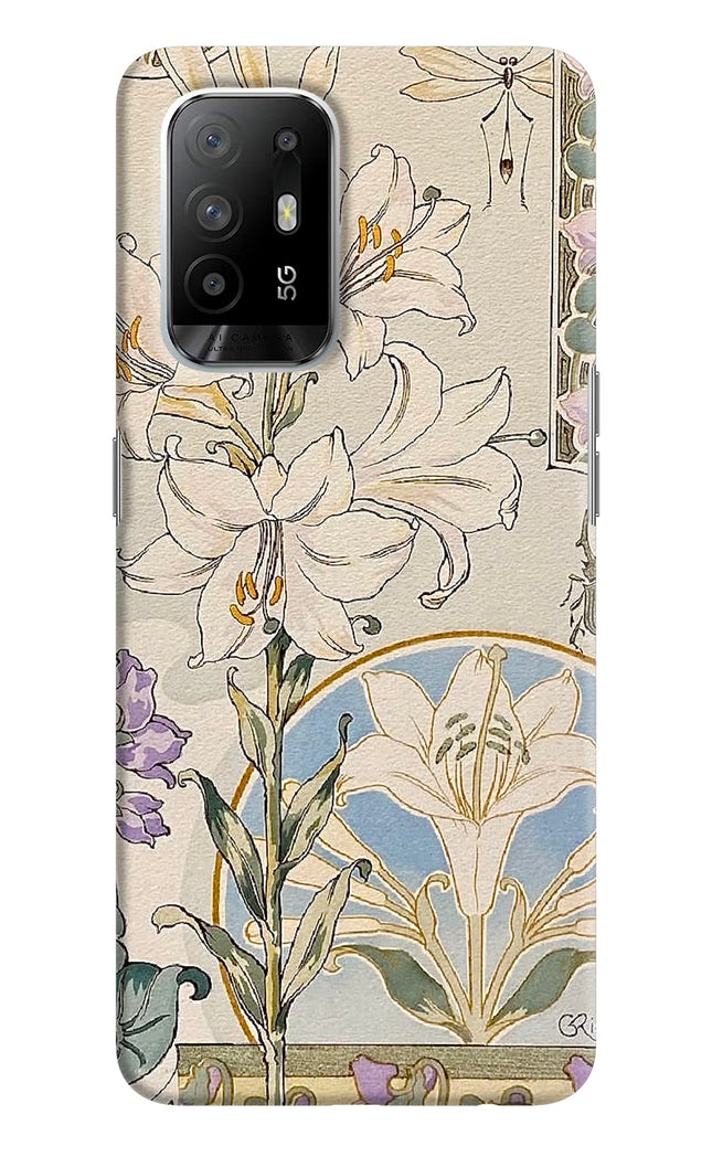 White Lily Oppo F19 Pro+ Hard Case Back Cover by Casekaro