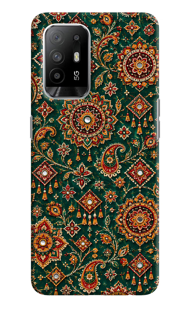 Green Pataka Oppo F19 Pro+ Hard Case Back Cover by Casekaro