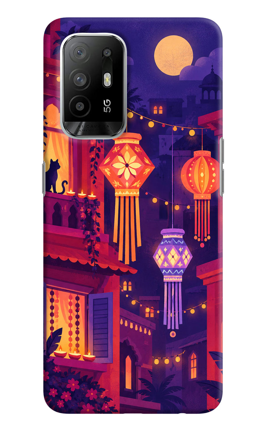 Lantern Lane Oppo F19 Pro+ Back Cover, Hard case