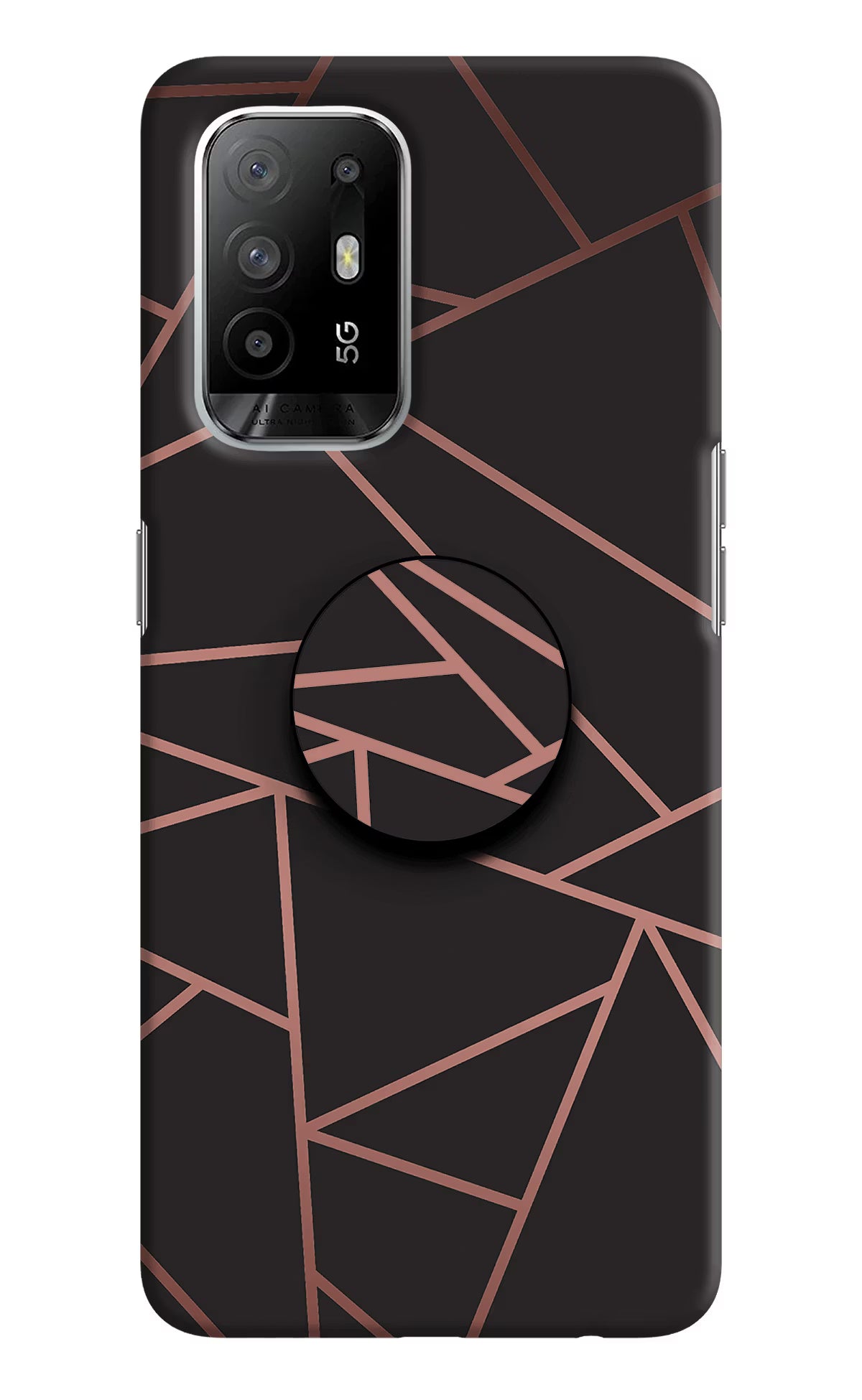 Geometric Pattern Oppo F19 Pro+ Pop Case by Casekaro